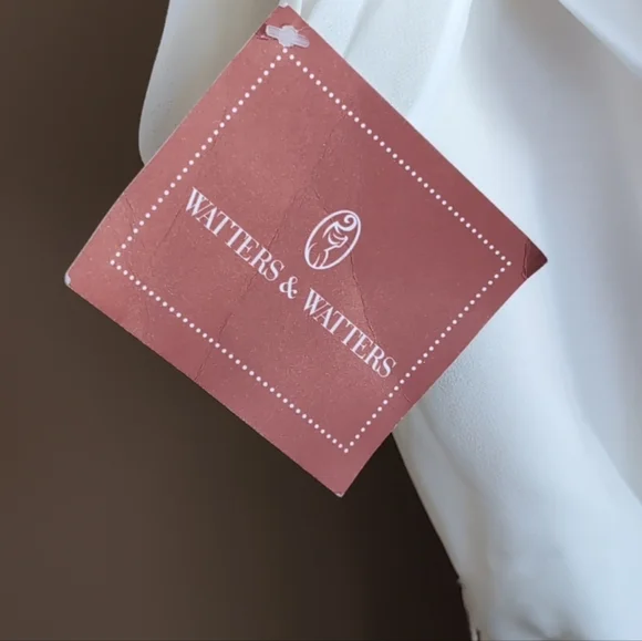 Watters & Watters - Linden Gown - Ivory - 4 - Picture 4 of 8